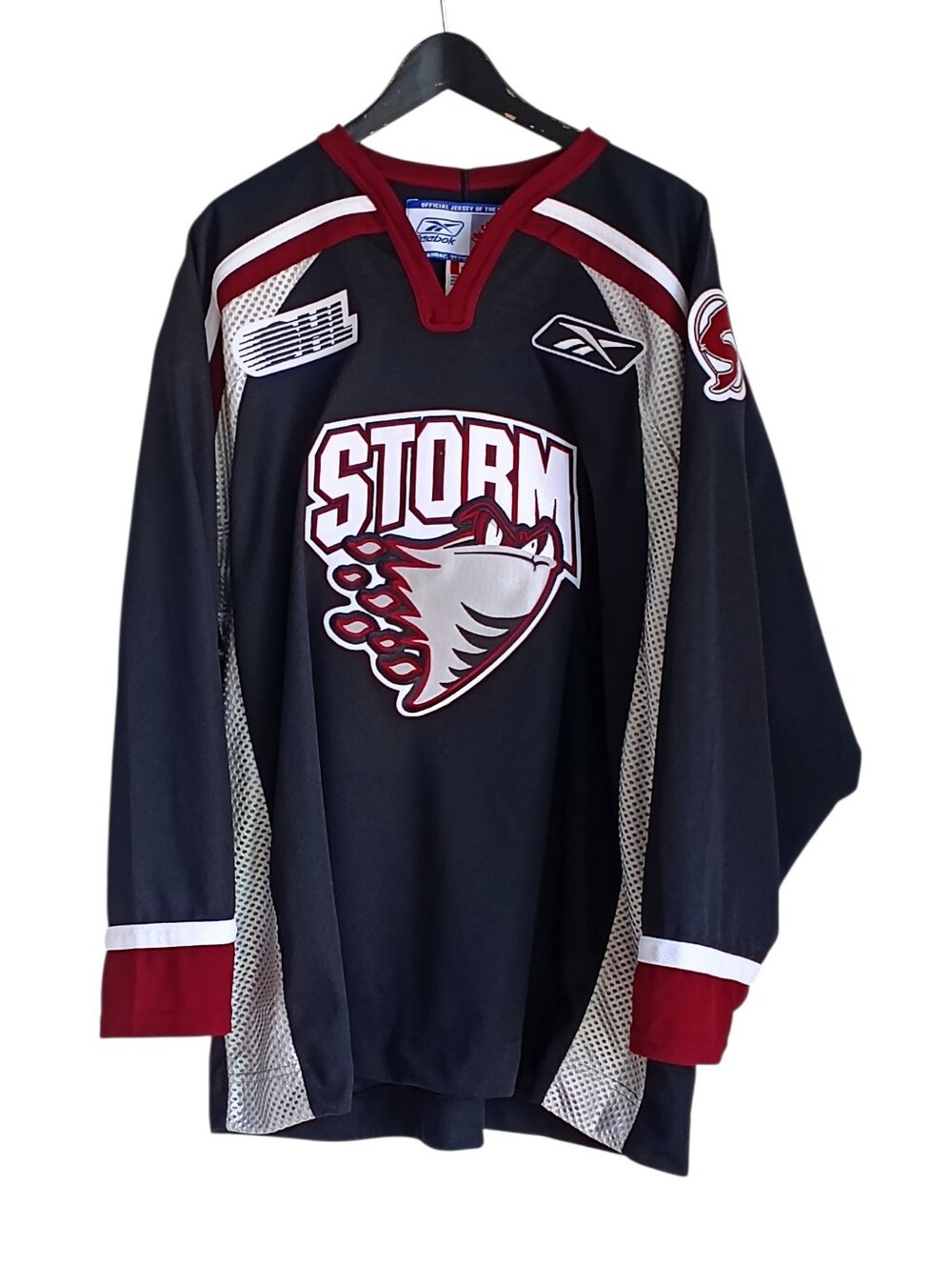 Vtg OHL Guelph Storm Hockey Jersey CCM Reebok XL